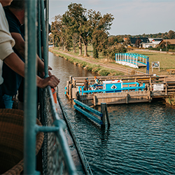 The cable ferry Lina in Trollhättan.