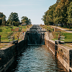 Carl Johan's Lock Staircase in Berg.