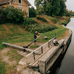 The manually operated lock in Tåtorp.