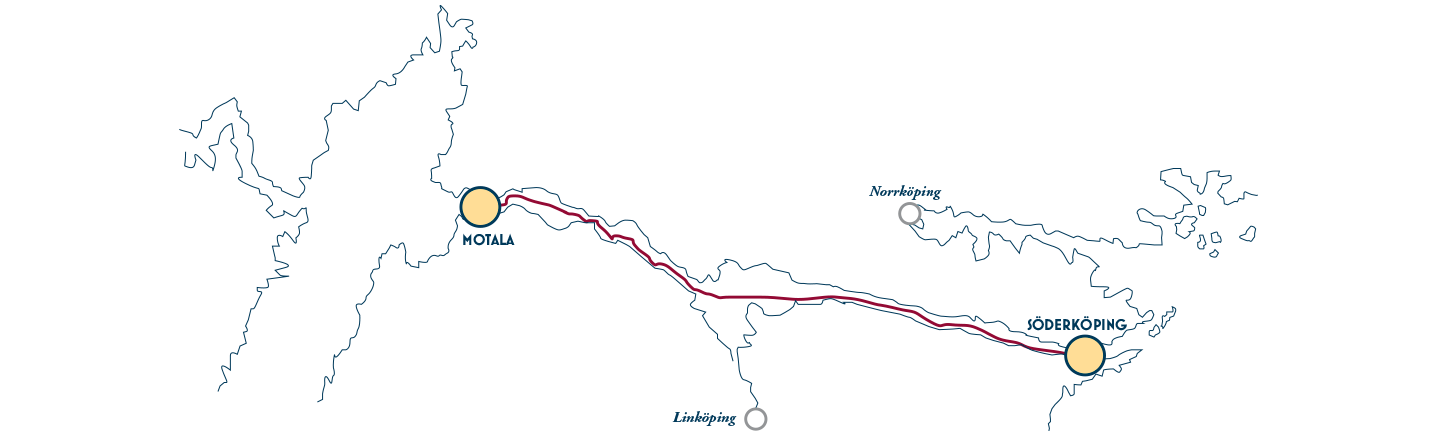 Dagsprogram för Lilla kanalresan Motala > Söderköping